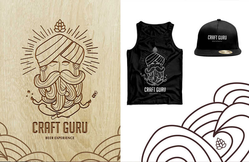 mockup branding-craft guru