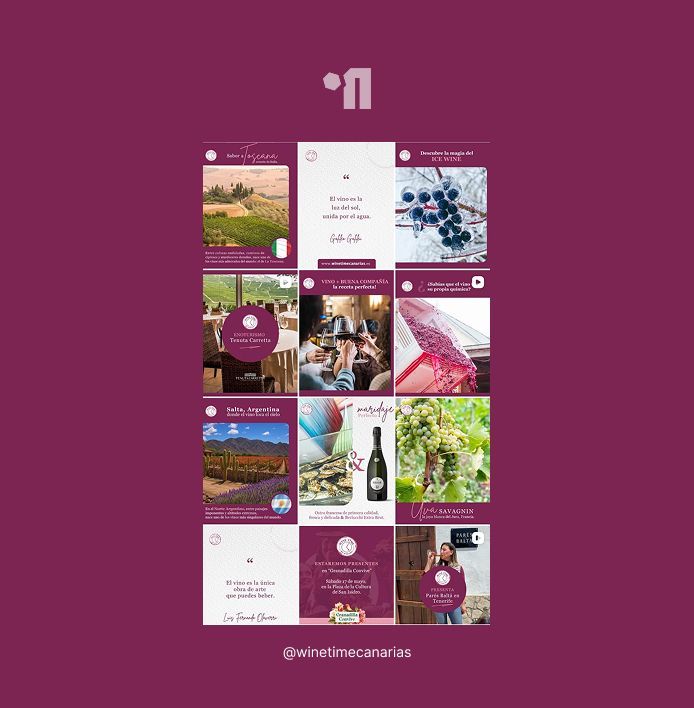 Gestión de redes sociales para Wine Time Canarias
