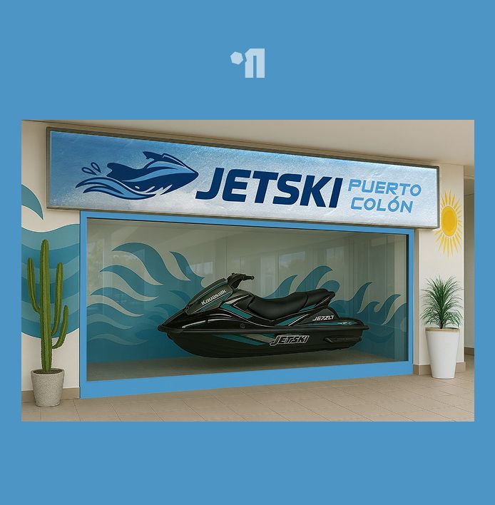 Diseño gráfico y publicidad para Jet Ski Puerto Colon