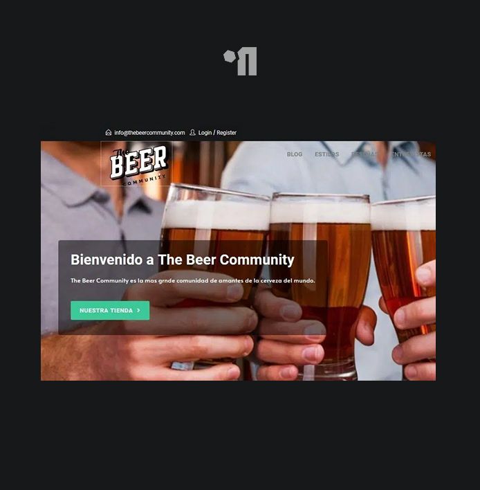 Diseño web para comunidad cervecera | The Beer Community
