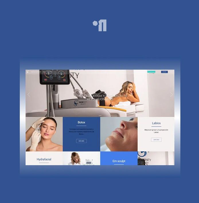 Diseño web para centro de estética y belleza | Skinfinity Beauty