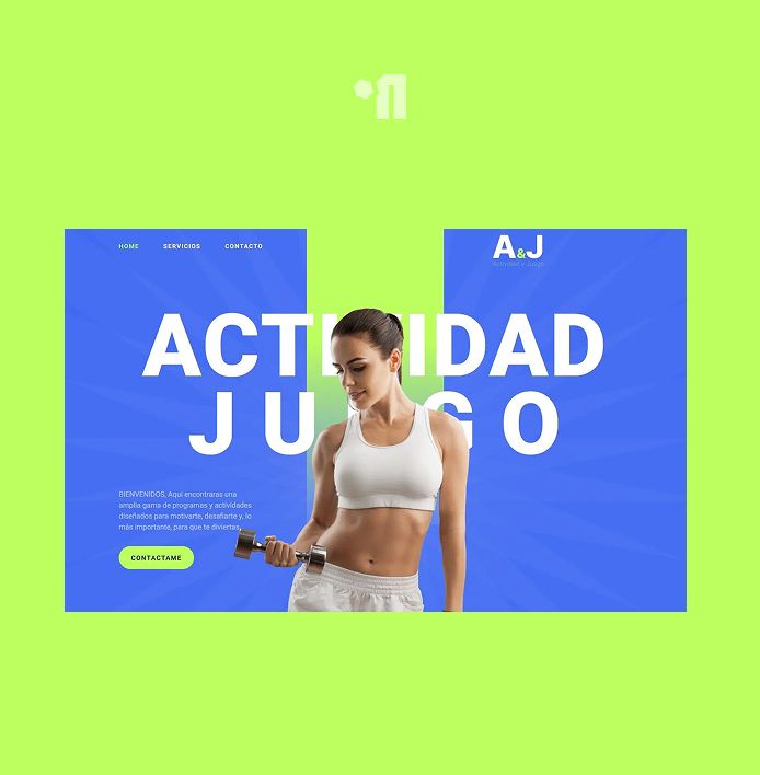 Diseño web para entrenadora deportiva | Actividad y Juego
