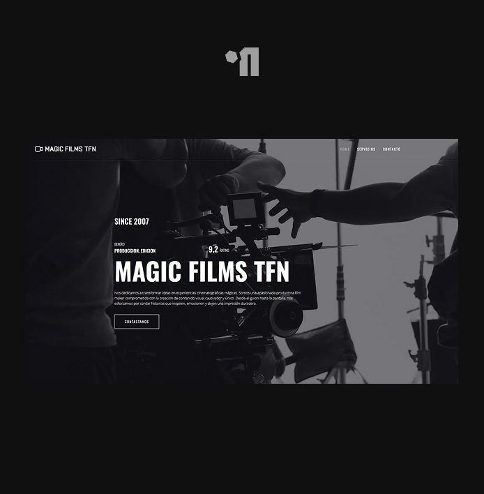 Diseño web para productora audiovisual | Magic Films TFN