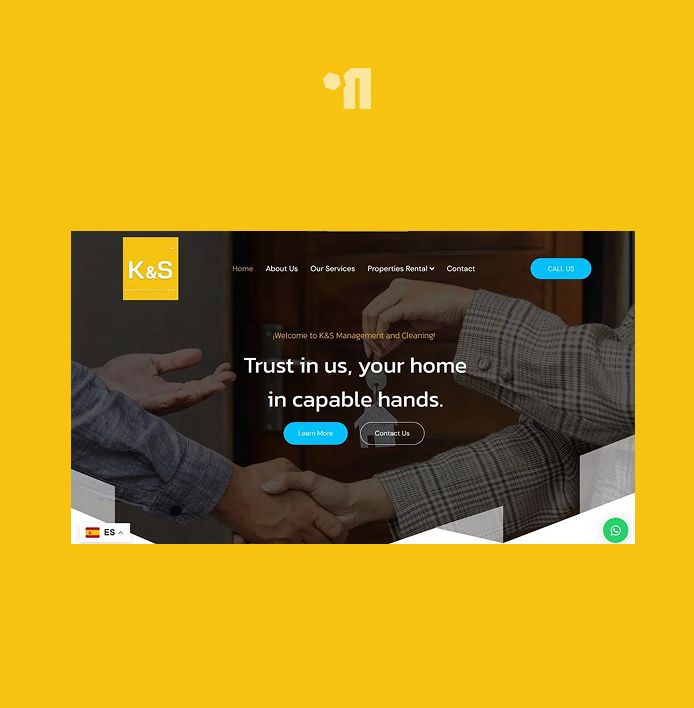 Diseño web para empresa de limpieza y gestión de servicios | KYS Management Cleaning