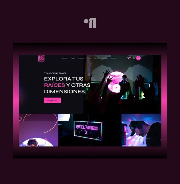 Diseño web para productor de musica electrónica | Reclaim BCN