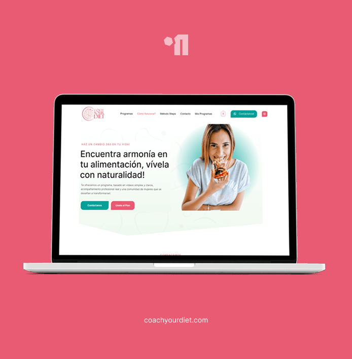 Diseño web, tienda online y academia online para nutrición | Coach Your Diet