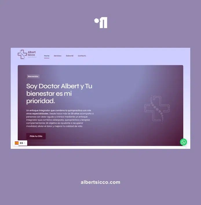 Diseño web para profesional de salud y bienestar | Albert Sicco