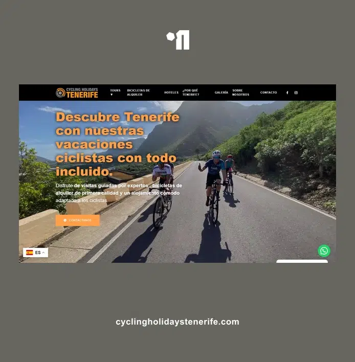 Diseño web para turismo de ciclismo en Tenerife | Cycling Holidays Tenerife