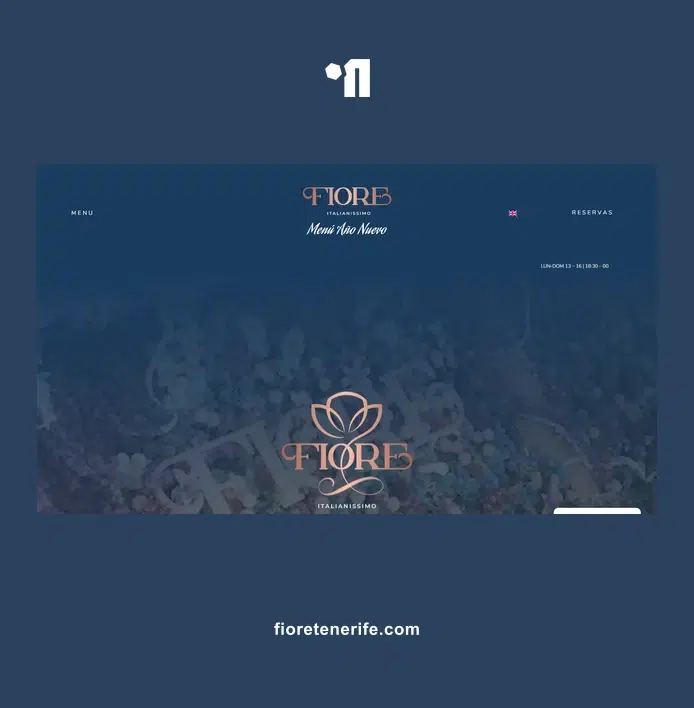 Diseño web para restaurante italiano premium | Fiore Tenerife