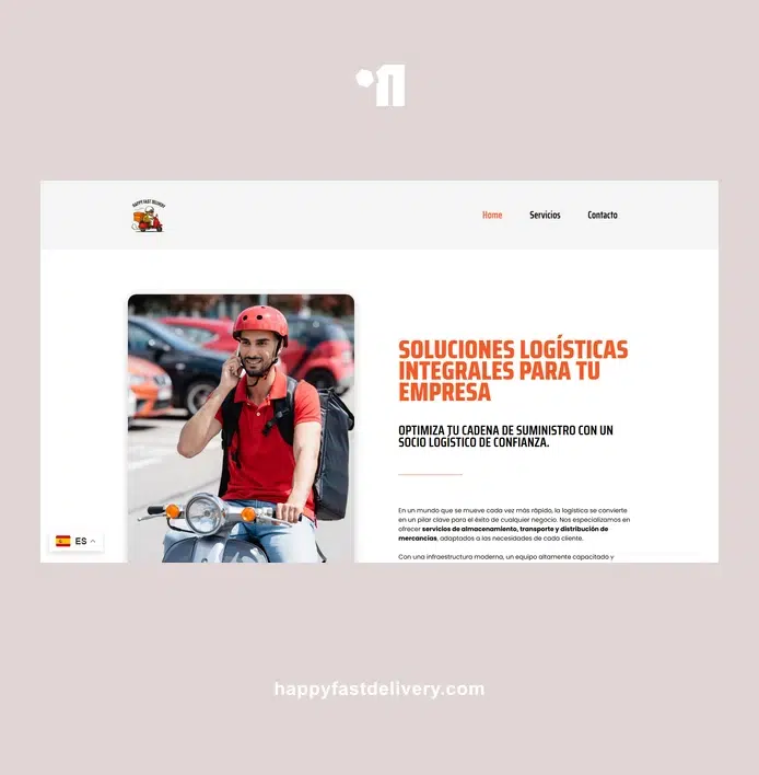 Diseño web para empresa de delivery | Happy Fast Delivery