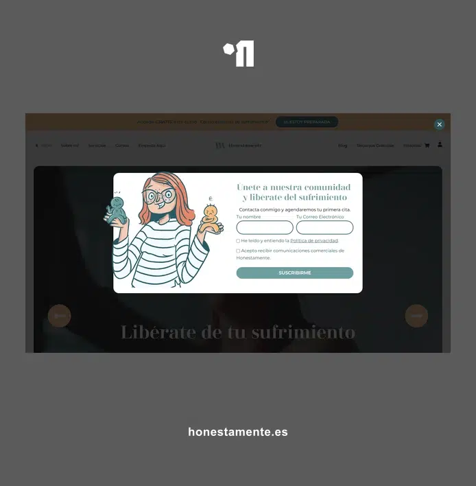 Diseño web y tienda online para marca de bienestar | Honestamente