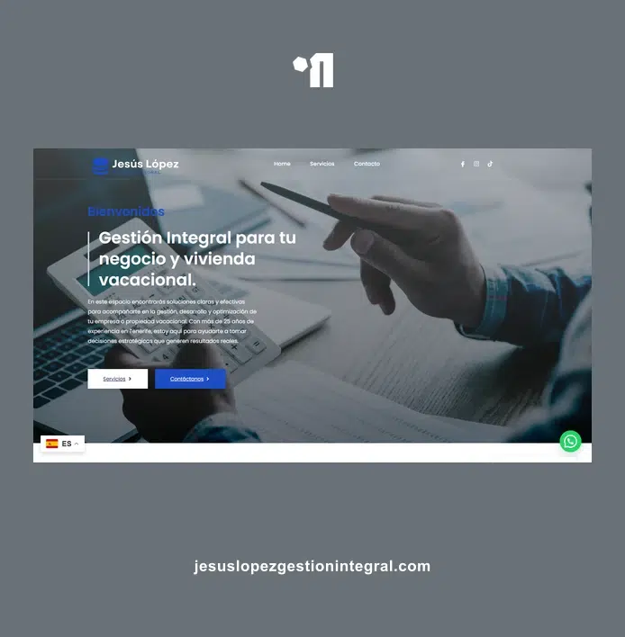 Diseño web corporativo para empresa de servicios | Jesús López Gestión Integral