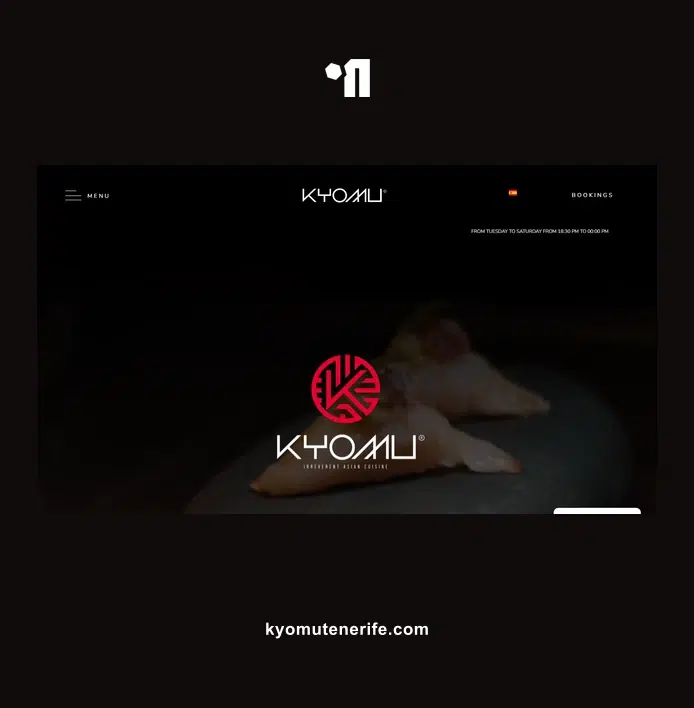 Diseño web para restaurante japonés premium | Kyomu Tenerife