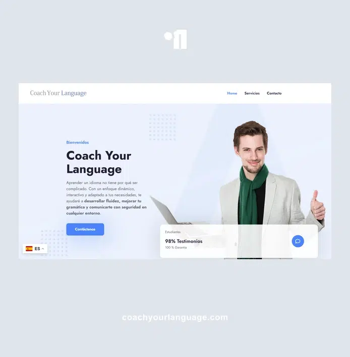 Diseño web corporativo para proyecto de enseñanza de idiomas: Coach Your Language
